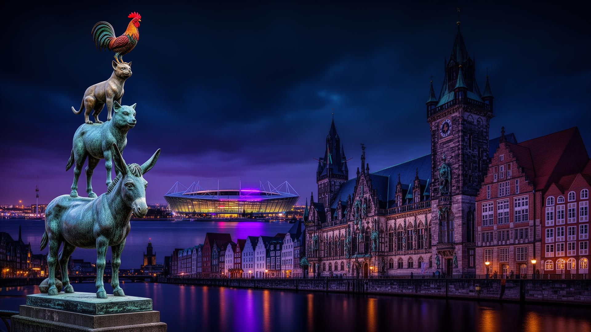 Bremen bei Nacht – Marketing Agentur
